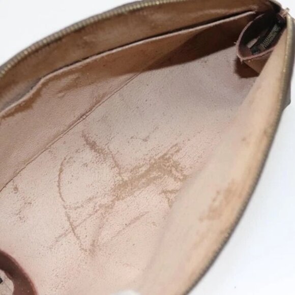 LOUIS VUITTON Monogram Trousse Demi Ronde Cosmetic Pouch M47520 LV Auth 100605 - Picture 10 of 16